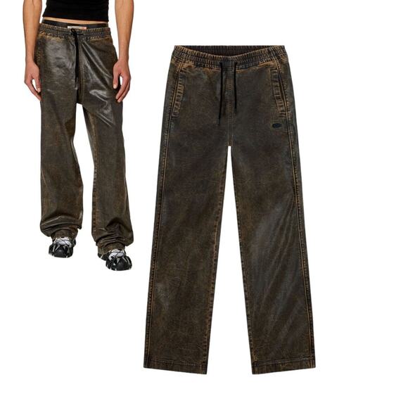 Diesel new season waxed baggy sweatpants